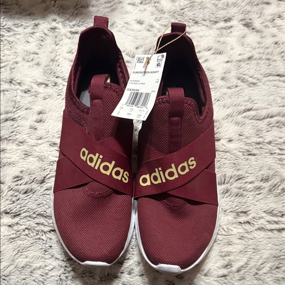 Adidas Women's Maroon Slip-On Sneakers - Picture 1 of 1